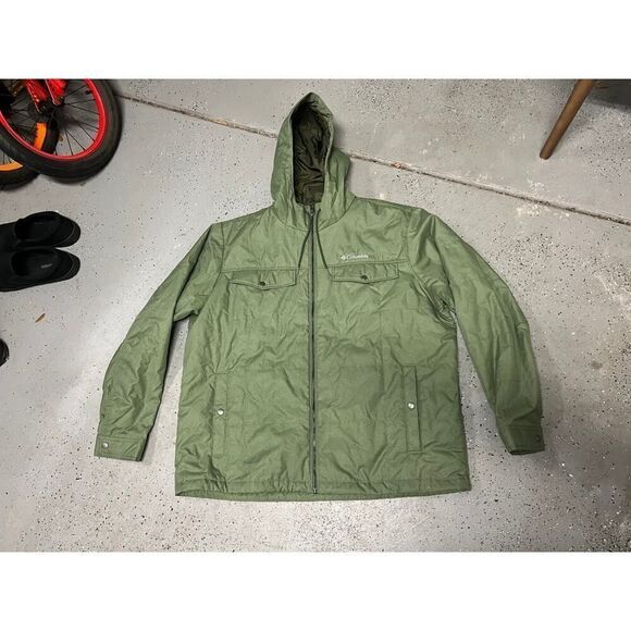 Columbia Men's Montague Falls II Insulated Jacket Size XXL Green Omni Heat - Picture 9 of 11